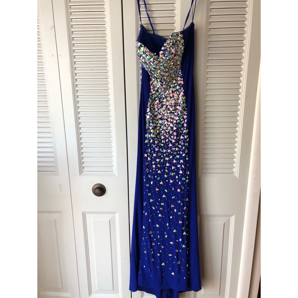 Strapless prom dress